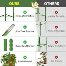 1 Pc Assembled Tomato Cage, Vegetable Support Stake, For Climbing Plants, Vegetables, Flowers, Fruits, Vines - Multicolor - View 4