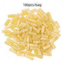 100 hạt/gói hạt nhựa acrylic giả ngọc bích màu vân mây, hạt trang trí vòng tay, dây chuyền thời trang thanh lịch, thích hợp cho nam và nữ tự làm trang sức mùa xuân/hè. - Hạt ngọc bích hình ống - Xem 16
