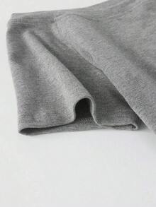 3 piezas Camisetas ajustadas con cuello asimétrico para mujer, tops básicos con cuello asimétrico en negro, blanco, rosa - Multicolor 2 - Ver 7