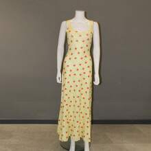 Women Maxi Dresses - Yellow - View 4