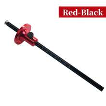 Woodworking Marking Ruler, A Precise Measuring Tool, Durable Design Suitable For Woodworking Projects, Exquisite Craftsmanship - Red and Black - View 1