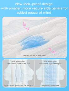 XIAONI 240mm Ultra-Absorbent Sanitary Pads, 40pcs Leak-Proof Menstrual Pads, Ultra-Thin Breathable Sanitary Pads With Wings - View 5