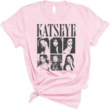 Tween Summer Niños 8 A 10 Años, Boys Clothes Kids, Tops For Women And Men, Family Matching Outfit, Girls' Katseye Stylish Fashion Peripheral T-Shirt, Featuring A Group Portrait Design Of The Katseye Girl Group. K-Pop Style Casual Clothing, Suitable For All Seasons, A Fashion Item For K-Pop Fans, Unisex Style, And Appropriate For Boys, Girls, And Teenagers Aged 4 And Above. Mommy And Me, Boys Clothes Kids, Clothing For Girls Aged 12 To 14 Years, Adult And Children's Sizes - Hồng 1 - Xem 1