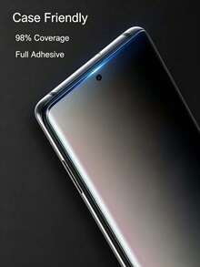 2 قطعة واقي شاشة الخصوصية ل- Galaxy S23 S22 Ultra/ Note 14 13 Pro+ 4G 5G/Honor [ البصمة] [فيلم TPU مرن مضاد للتجسس] [تركيب سهل بدون فقاعات] [مضاد للتجسس] [زجاج غير مقسى] - الأسود - مشاهدة 8