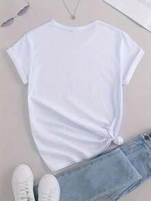 Dam-T-shirts - Vitt - Visa 2