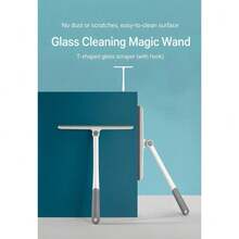 T型旋转式玻璃刮刀，家用玻璃清洁工具，多功能玻璃刮刀，不会损伤玻璃表面 - A - 查看 6