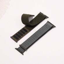 10条/套或1套尼龙运动表带，兼容 38/40/41/42/44/45/46/49mm，可调节透气编织表带，适用于 Series 11/10/9/8/7/6/5/4/3/2/1和SE，适合学生返校礼物 - 彩色 - 查看 4