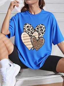 GiftLetras  Casual  Poliéster      T shirt  Oficina  Casa  DeportivoSoft - Azul - Ver 7