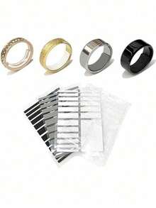 Adjustable EVA Invisible Ring Sizer - Transparent Plastic Jewelry Tool For Precise Ring Size Measurement, Includes Sizes 1-13 And Adjuster, Suitable For Loose Rings, Jewelry Sizing Tool | Adjustable Ring Sizer | Durable Plastic - Multicolor - View 4