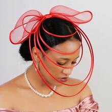 1 chiếc kẹp tóc cài đầu sang trọng dành cho nữ, kiểu mũ Kentucky Derby, mũ Royal Ascot, phụ kiện tóc nơ cho tiệc trà chiều, đi biển, du lịch. - A - Xem 20