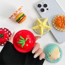 1 chiếc giá đỡ điện thoại nam châm hình quả cà chua, giá đỡ điện thoại có thể thu gọn dễ thương, thiết kế mới sáng tạo. - Nhiều màu - Xem 5