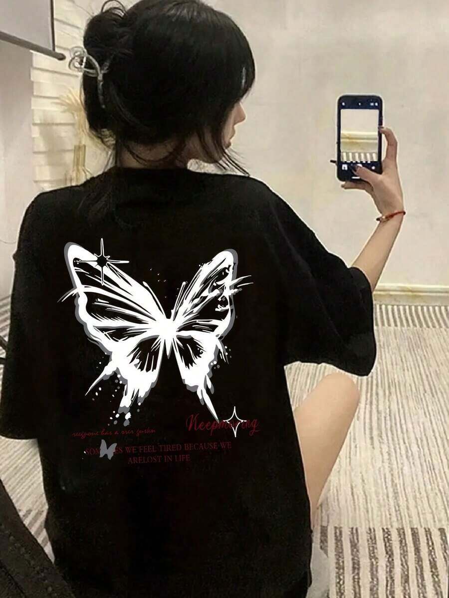 Women T-Shirts - Black - View 1