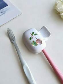 Tempat Sikat Gigi Dopamin Desain Kristal Ceri - Pola Ceri yang Lucu dan Cantik, Pengorganisasian Rumah, Set Klip Sikat Gigi dan Pelindung Kartun, Desain Ringkas dan Portabel Mudah Dibawa, Melindungi Kepala Sikat Gigi, Dilengkapi Lubang Ganda untuk Drainase dan Ventilasi, Cocok untuk Penggunaan di Rumah, Asrama, dan Perjalanan | Rak Penyimpanan Kepala Sikat Gigi yang Lucu, Cocok untuk Pengorganisasian Kamar Mandi, Cocok untuk Penggunaan di Rumah dan Asrama - MultiWarna - View 5