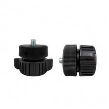 Bộ chuyển đổi ren vít 1/4" sang đầu bi 17mm, dùng cho chân máy, máy quay DV, điện thoại, kẹp vòng, giá đỡ ống đèn, webcam. - màu đen - Xem 2