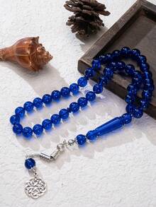 1 件 45 珠 10 毫米透明亚克力 Tasbih/Misbaha 祈祷珠手链，简约设计，适合穆斯林日常祈祷，情侣礼物，适合礼拜、节日 - 彩色 - 查看 24