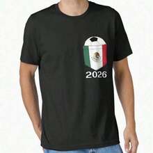 Mundial 2026 - Diseño Original de Rubén Santiago - Camiseta Deportiva - Negro 14 - Ver 6