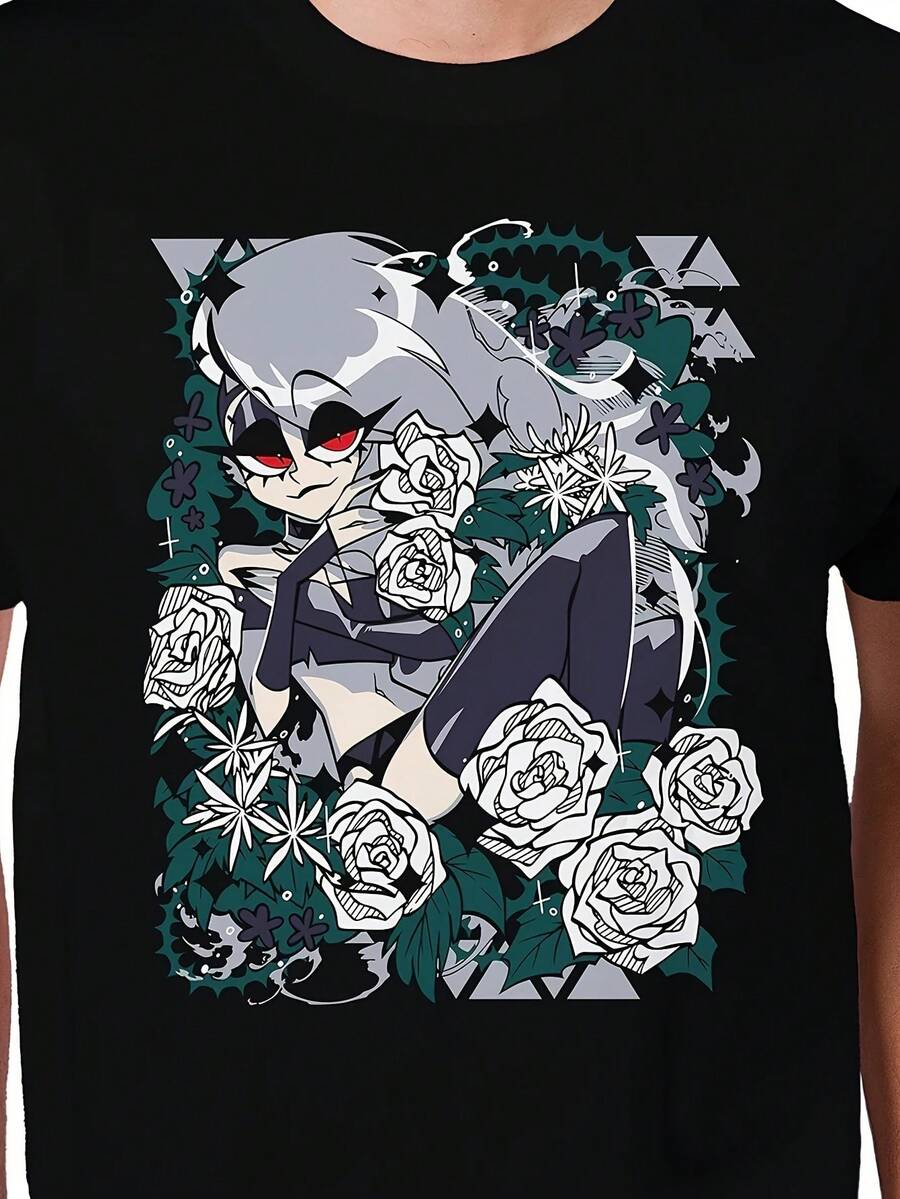 Unisex T-Shirt With Fun Prints And Humorous Designs, Soft And Suitable For All Seasons, A Must-Have Item For Urban Casual Fashion, Versatile For Any Season, Affordable For Everyday Wear And A Perfect Gift For Fans And Friends. (Keywords: Women's Warm Clothing, Maija, Maija Women's, Luargla, Deeka, Ontre Women's Premium, Ontre Women's Casual Blouse, Casual Blouses For Ladies) - 黑色 - 查看 1
