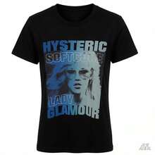 Camiseta Hysterical Glamour er Sweet Time M1en R Girl Pattern Tshirt Mini R Streetwear Print Short Sved Casual Top 220G de algodón suave para hombres y mujeres, hecha de tela premium duradera y agradable para la piel con un tacto suave, adecuada para todas las formas corporales y para uso diario. Tops casuales transpirables y ligeros, conjuntos elegantes a juego para otoño, perfectos para la vida diaria, actividades al aire libre, viajes, vacaciones y varias fiestas temáticas durante todo el año. - Negro - Ver 1