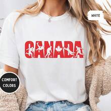 Camiseta de fútbol de Canadá de | Camiseta Patriótica para Fanáticos del Fútbol Mundial| Regalo para amantes del fútbol - Negro (Solo disponible en blanco y negro) - Ver 8