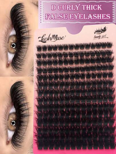 196PCS Lash Clusters 150D Faux Mink DIY Lash Extension, Premium D Curl Individual Lash Clusters 0.31–0.63inch, Natural Volume, Lightweight & Reusable, Easy-To-Apply Eyelash Perfect For Daily Wear, Wedding, Cosplay, Halloween, Thanksgiving, Christmas & New Year's, Lash Clusters, Eyelash Clusters, Individual Eyelashes, Lashes, Fake Lashes, Beauty & Health, Personal Care, Festive Glam Beauty
