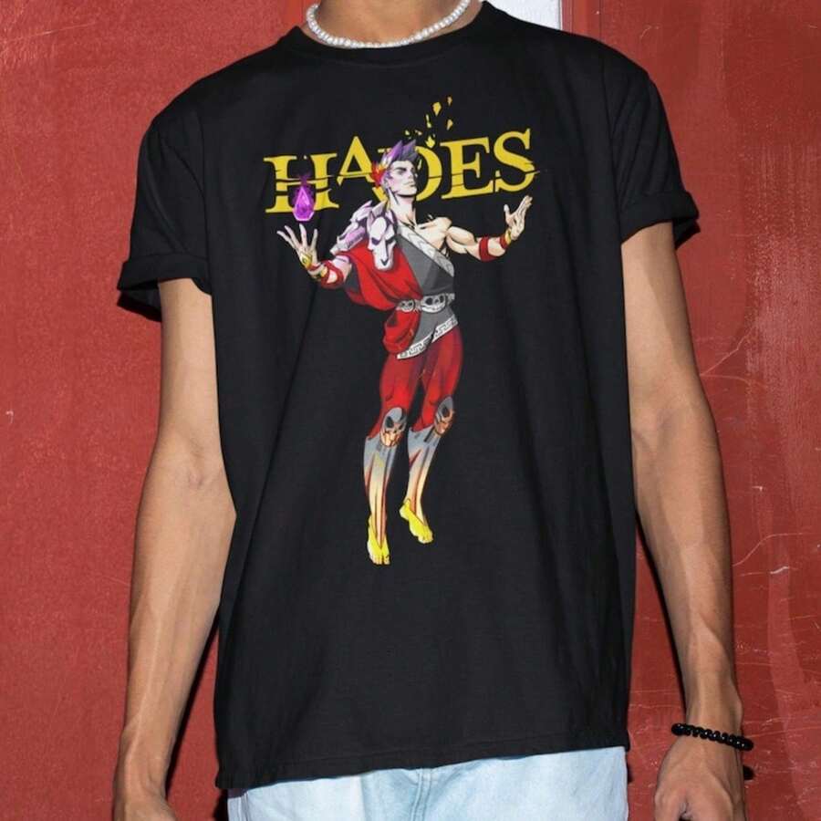 C1AmiS1eta de Hades de Zagreus - C1AmiS1etas de videojuegos, MercH1andising de videojuegos independientes, Melinoe Camiseta 100% Algodón Unisex - Playera Casual Premium de Corte Cómodo - Negro - Ver 1