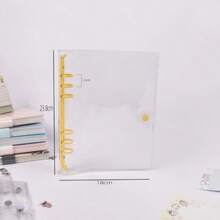 A5 Transparent Loose-Leaf Notebook, Soft Color Leaf Circular Binding, Replaceable Inner Pages, Sticker & Photo Storage Album, Diary, Budget Planner, Office & Study Supplies, Trading Card Holder, A5 Sticker Book, A7 Sticker Book, Refill, Sticker Binder, Fan Merchandise - A5 - View 15
