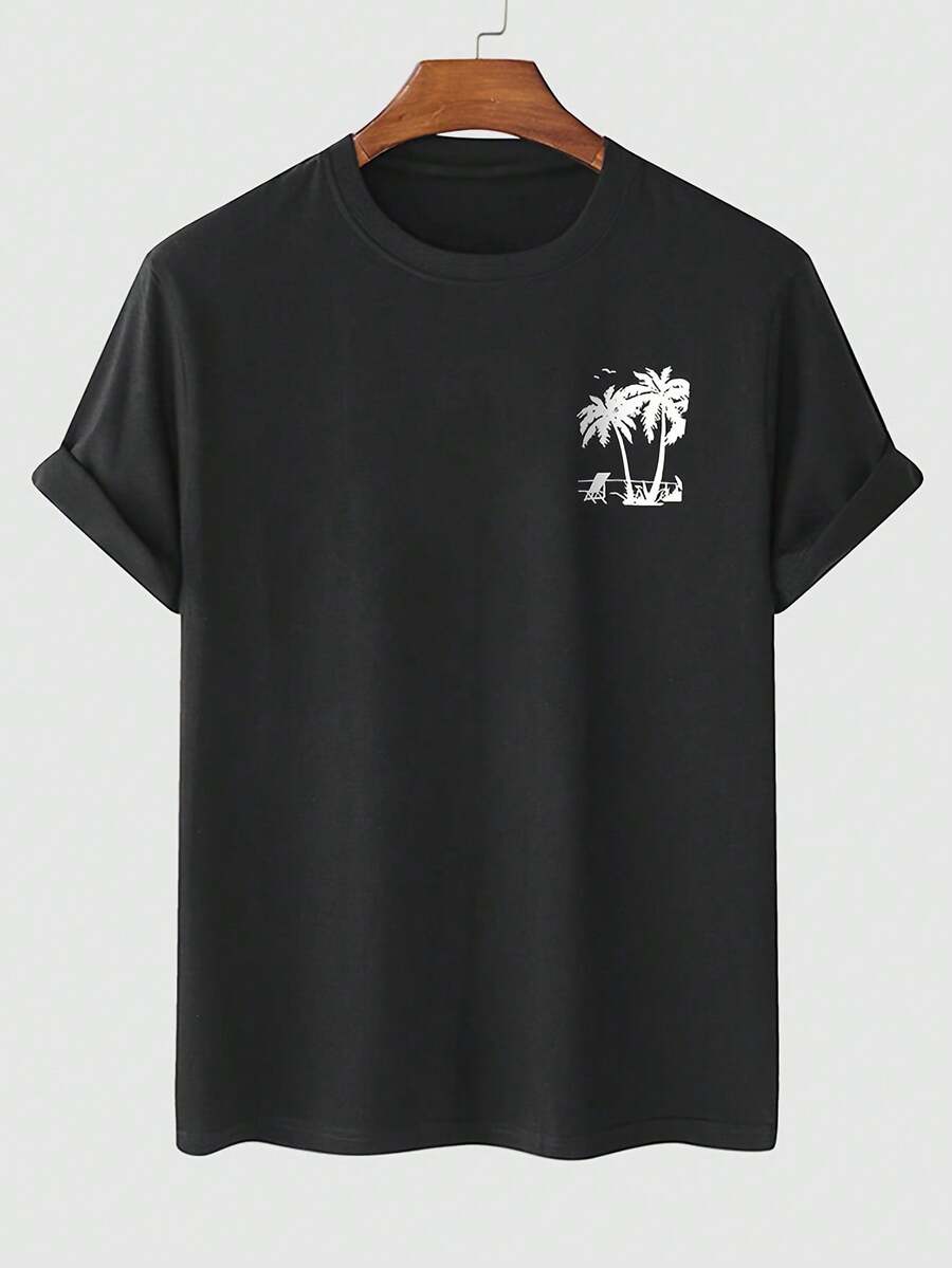 Men T-Shirts - Hitam - View 1