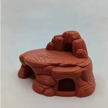 专为爬行动物宠物打造的专属迷你世界，复古红色陶瓷纹理与沙漠景观完美融合，采用 3D 打印 PLA 材料，需要粘在底部或用沙子和石头加重以防止漂浮或移动，洞穴结构满足壁虎躲藏和休息的本能，让小家伙在饲养箱中拥有一个温暖舒适的角落。 - 紅棕色 - 查看 9