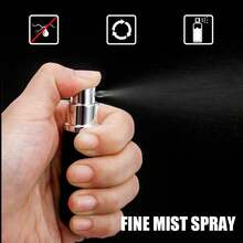 Travel Refillable Perfume Atomisers, 5ML, 3 Pcs Mini Portable Spray Bottles, Round Tube Set With 1 Flat Separated Tool, For Home Business Trip (Black+Blue+Champagne)(4pcs) - ColorA - View 6