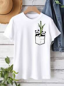Camiseta de manga corta cuello redondo blanco sobredimensionado de las mujeres - suave transpirable suelto uste - línea superior, minimalista casual blusa tee adecuado para el hogar, vies, S, regalo lavable en la máquinara el día de la madre y lascua, - Ar esencial - Blanco - Ver 2