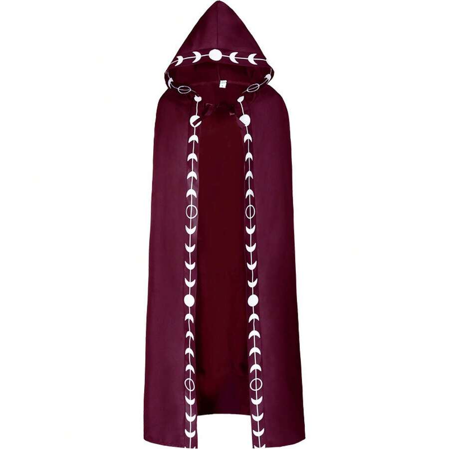 Stage Dance Wear - Red Printed Cape - View 1