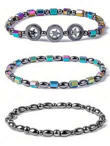 Unisex Magnetic Therapy Ankle Bracelet, Dual-Use Slimming Wrist Band, Ergonomic Design For Blood Circulation & Joint Pain Relief - Multicolor - View 3