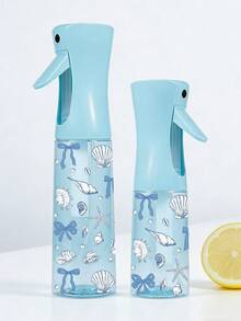 Seestern & Muschel Muster PET Nachfüllbare Reise Sprühflasche, professionelle Hochdruck Zerstäuber Sprühflasche, 200/300ml Hochdruck kontinuierliche automatische Vakuum Fein-Nebel Sprühflasche, Haarstyling Werkzeug, Haarpflegeprodukt, Zubehör, Reiseartikel - Verschiedenfarbig - Übersicht 3