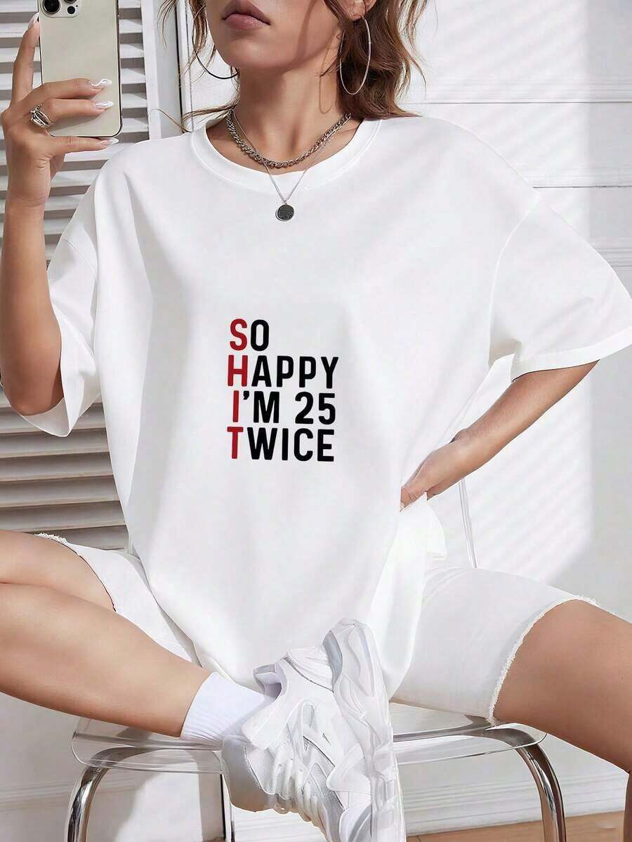 Estampado Gráfico Camiseta Mujer Algodón Ligera VeranoFashion Women Tshirt High Heel Shoes White T Shirt Tops Print Tshirt Female 2020 Summer Short Sleeve Tee Shirt Femme Clothing002_524_t1Oversize Camiseta Mujer Estampado 100% Algodón Puro - Blanco - Ver 1