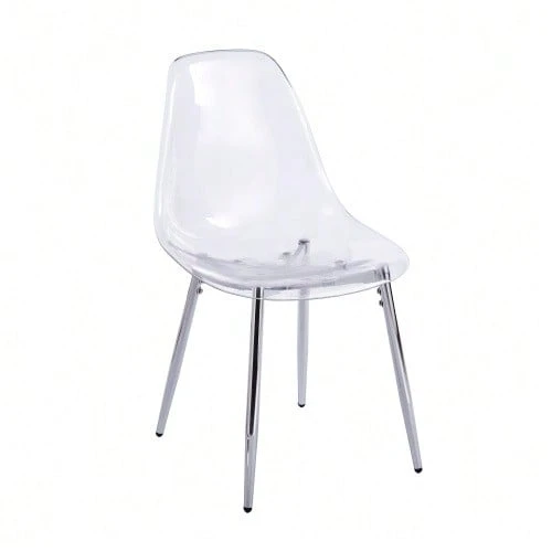 5-Piece Dining Set (1 Table + 4 Chairs) - Special Offer 1+4 - Silver - View 1
