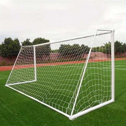 1pc Football Goal Net, Made Of Thickened High-Elastic Rope Weaving, Sturdy Knots That Won't Loosen Easily, Can Withstand High-Speed Football Impact And Repeated Ball Catching Without Deformation Or Breakage, Highly Durable For Daily Training, Family Entertainment And More Scenarios.