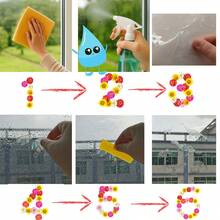 1pc Colorful Football Static Cling Window Sticker, Waterproof Removable Vinyl Colored Glass Decal, Suitable For Living Room, Bedroom, Bathroom, Kitchen, Office, Home DIY Decoration - Multicolor - View 4