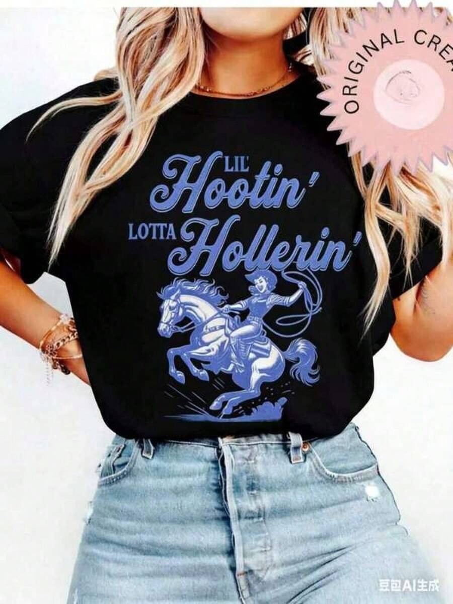 Women T-Shirts - Black - View 1