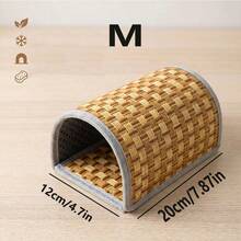 1pc Hamster Sleeping House Hideaway, Natural Woven Durable, Suitable For Hamsters, Gerbils, Mice And Other Small Animals Cage Accessories - Multicolor - View 5
