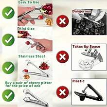 6pcs Stainless Steel Multi-Function Vegetable & Fruit Corer Set, Fruit Platter Shaping Tool Helper - View 7