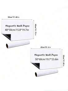 122pcs Magnetic Whiteboard Set With 112pcs Accessories, 2 Whiteboard Markers, Removable Dry Erase Board Set, Includes Markers, Magnets, Numbers, Letters And Educational Accessories, Suitable For Home, School And Office Use, Wall-Mounted Whiteboard, White Office Writing Board, Wall-Mounted Magnetic Teaching Stickers, Erasable Magnetic Home Message Board, Small And Large Black And White Message Board, Photo Wall, School Supplies, Magnetic Board, Classroom - Message Board - View 6