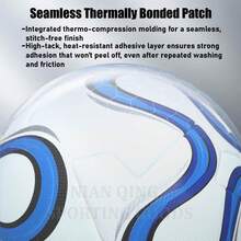 1pc High-End No. 5 Football With Seamless Thermal Bonding Technology, 4mm PU Leather, Soft Touch, Comfortable Feel, 1.5m High Elasticity, Anti-Burst, Impact-Resistant, Suitable For Various Playing Surfaces, Professional Adult Match And Training Football - Pink - View 3