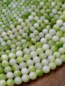 4/6/8mm Contas Espaçadoras de Pedra Natural - Pérolas Elegantes e Românticas de Chá de Uva com Leite, Adequadas para Fazer Joias DIY - Pulseiras, Colares, Brincos, Acessórios da Moda para Primavera/Verão, Presentes do Dia das Mães/Casamento/Formatura - Multicolorido - Visão 4