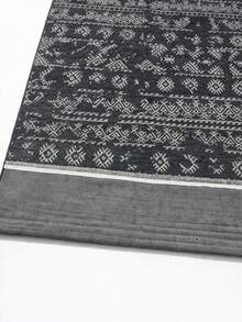 Alfombra de chenilla lavable de estilo escandinavo Modena con flecos, con respaldo antideslizante para el pasillo y la sala de estar - azul real - Ver 7