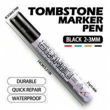 1pc Stone Monument Restoration Marking Pen, Gold/Red/Green/Black Color Marker Pen, Quick Drying & Fade Resistant - Paint Pen - View 11