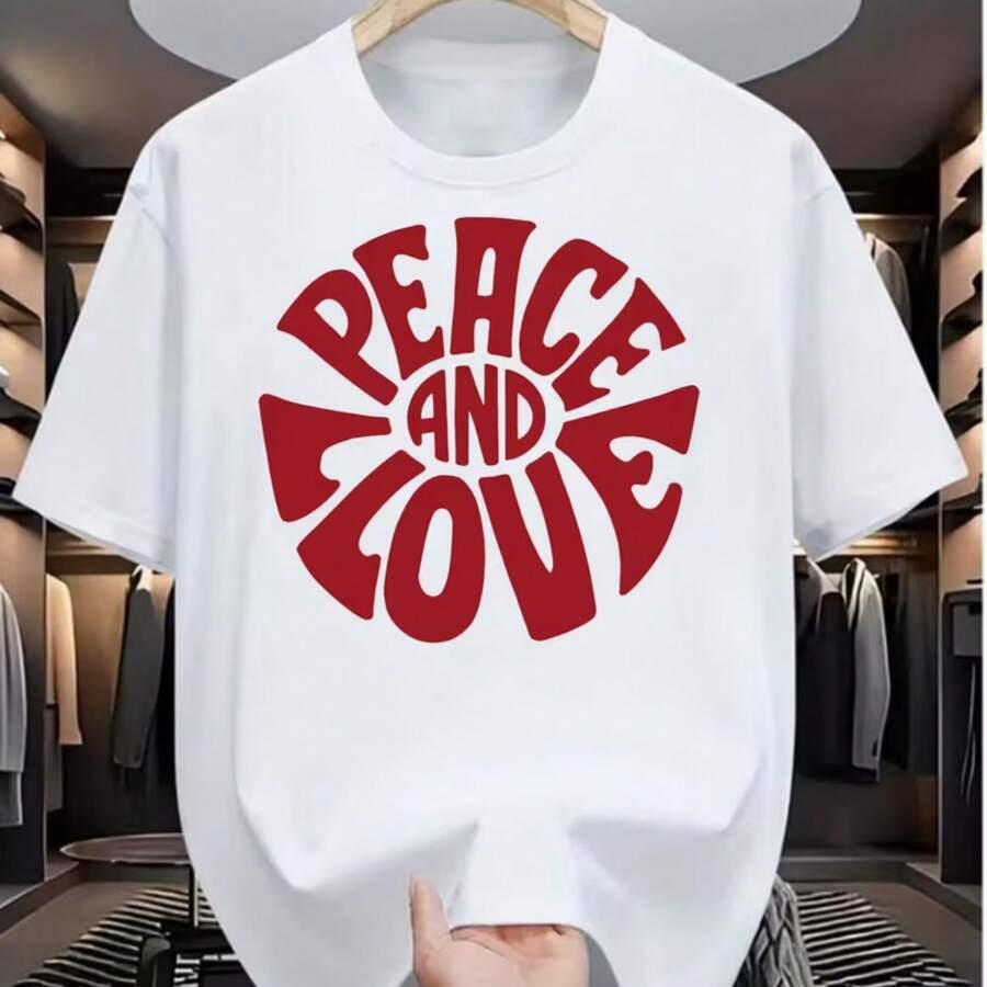 Printed T-Shirt For Men And Women - White - View 1