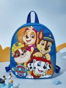 1 chiếc ba lô mini hoạt hình dễ thương hình Paw Patrol, có họa tiết Rubble, Chase và Skye, dây đeo vai có thể điều chỉnh, chất liệu polyester. - A - Xem 5
