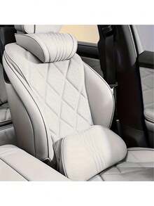 Car Headrest, Nappa Leather Comfortable And Breathable, Suitable For All Seasons And All Car Models, Car Interior Kit, Car Interior Accessories - Multicolor - View 5