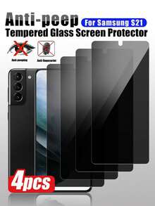 Navigator 4 piezas Protector de pantalla de vidrio templado anti-espía, anti-espionaje, resistente a los arañazos, duradero, con recubrimiento hidrofóbico y oleofóbico, anti-huellas dactilares, protege la privacidad de la pantalla, compatible con Samsung A57/A37/A27/S24FE/S23FE/S21FE/S20FE/A56/A55/A54/A53/A52/A51/A36/A35/A34/A33/32/A31/A26/A25/A24/A23/A22/A21/A17/A16/A15/A14/A13/A12/A07/A06/A05 y otros modelos - Negro - Ver 15