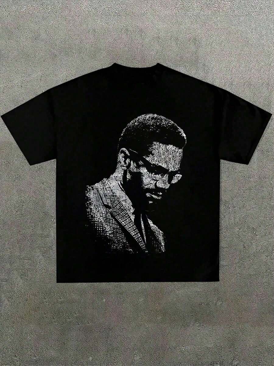 Las camisetas más vendidas de 2026Plus Size Men, Black Tee With Portrait Graphic, Y2K, Street Style, Digital Print, Casual 100% Cotton T-Shirt, Halloween,Camisetas gráficas del Mundial 2026,blusas para mujer,La elección perfecta para tus atuendos de San Valentín,afiliado ,camiseta masculina con gráfico divertido,Camisetas de K-Pop para hombre,blusas de niña,playeras niño,Camisetas de dibujos animados/anime - Negro - Ver 1